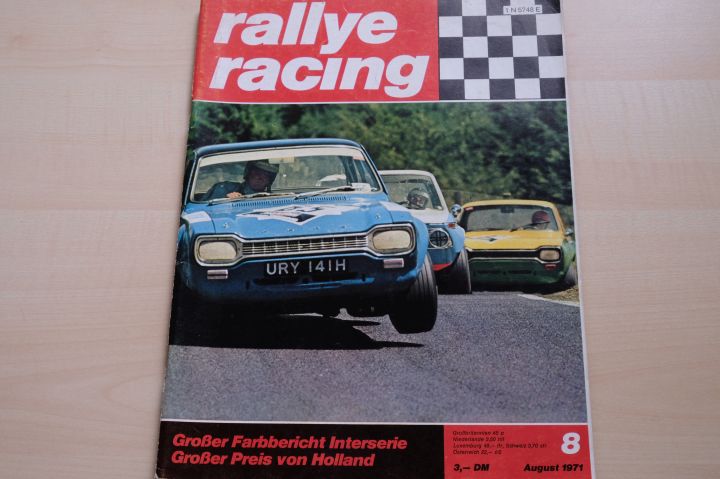 Deckblatt Rallye Racing (08/1971)